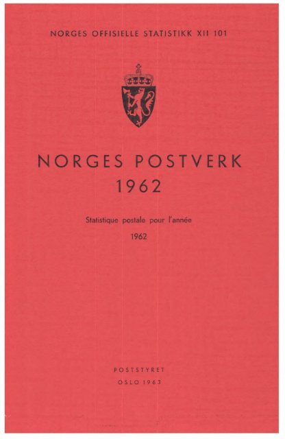 Norges postverk 1962