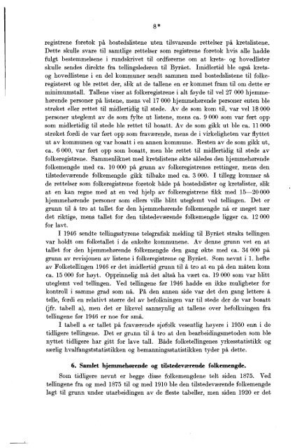 Folketellingen 1. desember 1950 : fï¿¸rste hefte - Statistisk sentralbyrÃ¥