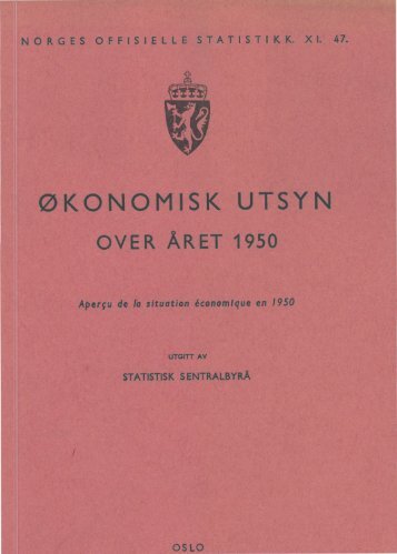 XI 47 1950 - Statistisk sentralbyrÃ¥