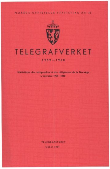 Telegrafverket 1959-1960 - SSB
