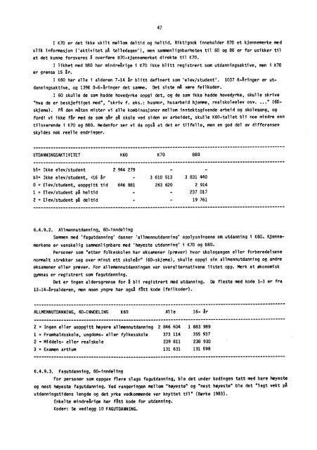 Folke- og boligtellingene 1960, 1970 og 1980 ... - SSB