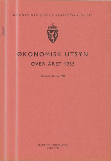 XI 217 1955 - Statistisk sentralbyrÃ¥