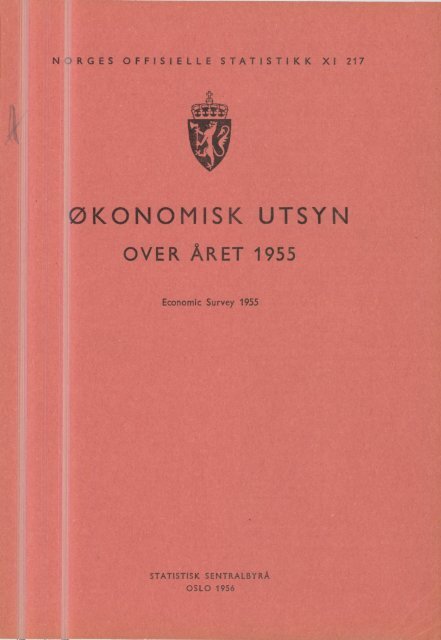 XI 217 1955 - Statistisk sentralbyrÃ¥