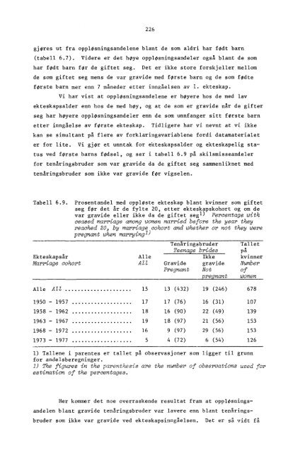 49. Fruktbarhet blant norske kvinner: Resultater fra ... - SSB