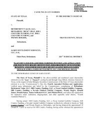 Plaintiffs Fourth Amended Petition - Texas State Securities Board