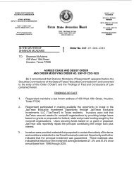 Order No. ENF-07-CDO-1638 - Texas State Securities Board