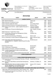 ekonomija - Data Status Beograd