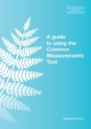 A guide to using the Common Measurements Tool - State Services ...