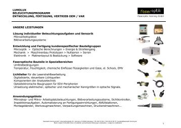 Datenblatt PDF - Faseroptik Henning Gmbh