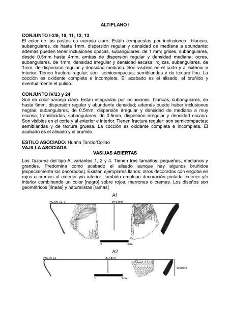 anÃ¡lisis de la ceramica del sector medio y bajo de la sub-cuenca del ...