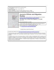 Journal of Ethnic and Migration Studies - Social Sciences Division ...