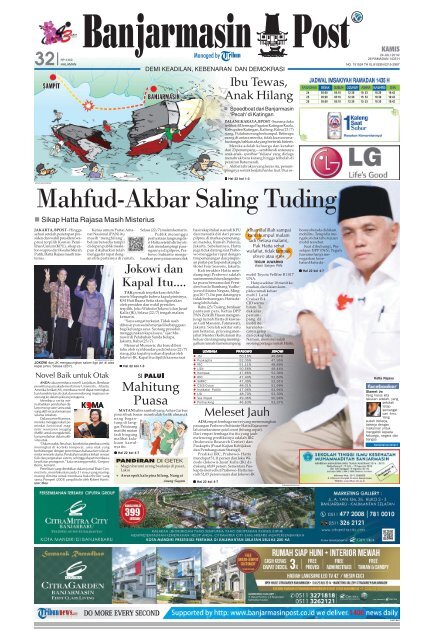 Banjarmasin Post Kamis, 24 Juli 2014