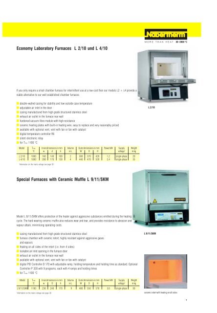 Nabertherm C510 engl - Ankersmid