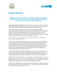 MEDIA RELEASE - SSDDRC