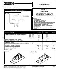 SDA167 Series - Solid State Devices, Inc.