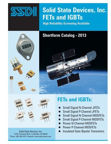 FETs_&_IGBTs_Catalog (~1.8MB) - Solid State Devices, Inc.