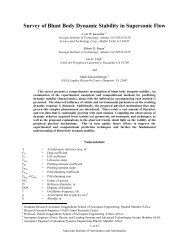 Survey of Blunt Body Dynamic Stability in Supersonic Flow