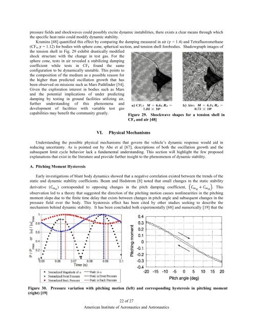 Survey of Blunt Body Dynamic Stability in Supersonic Flow