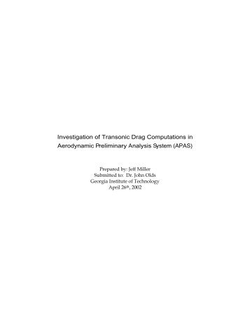 Investigation of Transonic Drag Computations in Aerodynamic ...