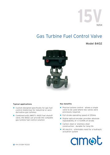 15V 8402 Gas Turbine Fuel Control Valve.indd - ssdservice.pl