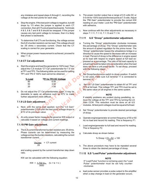 DYNA II Digital Isochronous Load Sharing - ssdservice.pl