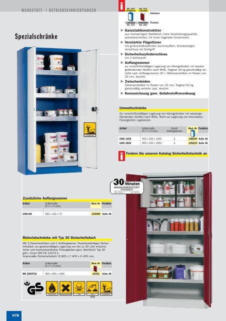 Werkstatt-/Betriebseinrichtungen - SSI-Schaefer