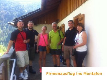 Firmenausflug ins Montafon