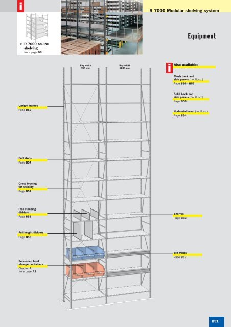 Module Shelving System i R 7000 Modular shelving