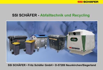 SSI SCHÃFER - Abfalltechnik und Recycling