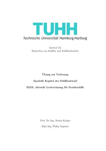 Spezielle_Uebung_5 - Institut fÃ¼r Entwerfen von Schiffen und ...