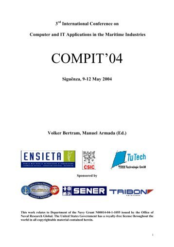 COMPIT 2004 in Siguenza/ Spain - Institut fÃ¼r Entwerfen von ...