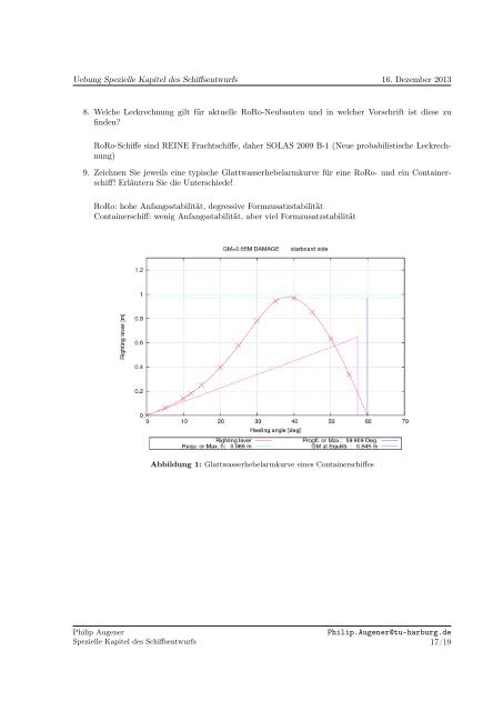 Spezielle_Uebung_3 - Institut fÃ¼r Entwerfen von Schiffen und ...