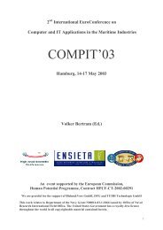 COMPIT 2003 in Hamburg/ Germany - TUHH
