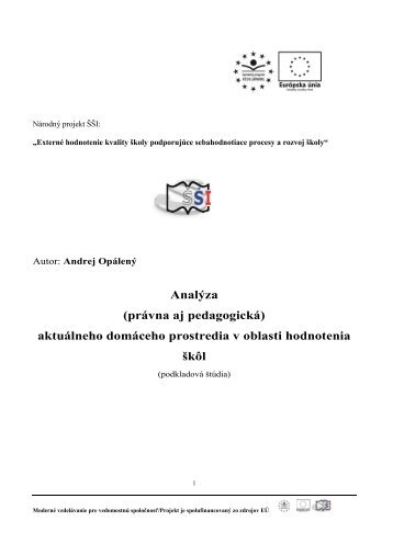 Ing. Mgr. Andrej Opálený, PhD. - Štátna školská inšpekcia