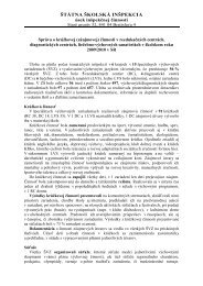 Správa o krúžkovej (záujmovej) činnosti v reedukačných centrách ...