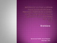 Informácia o stave a úrovni pedagogického riadenia, procesu a ...