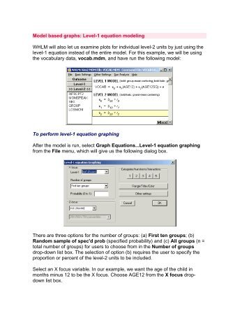 Plots for individual level-2 units using the - Scientific Software ...