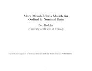 More Mixed-Effects Models for Ordinal & Nominal Data Don ...