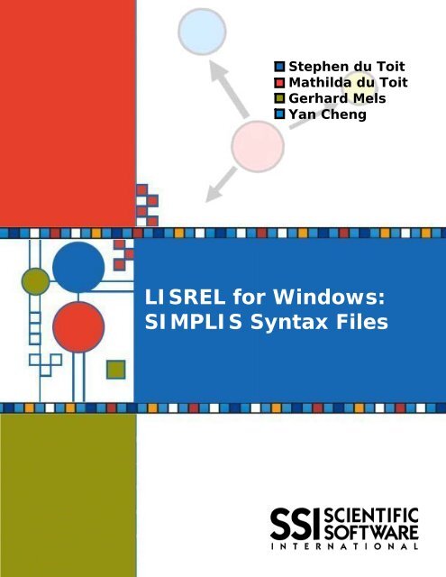 LISREL for Windows: SIMPLIS Syntax Files