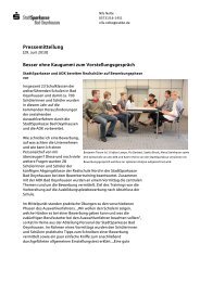 Pressemitteilung - Stadtsparkasse Bad Oeynhausen