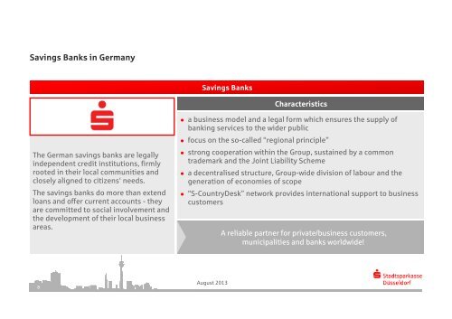 Sparkasse = Savings Bank! - Stadtsparkasse Düsseldorf