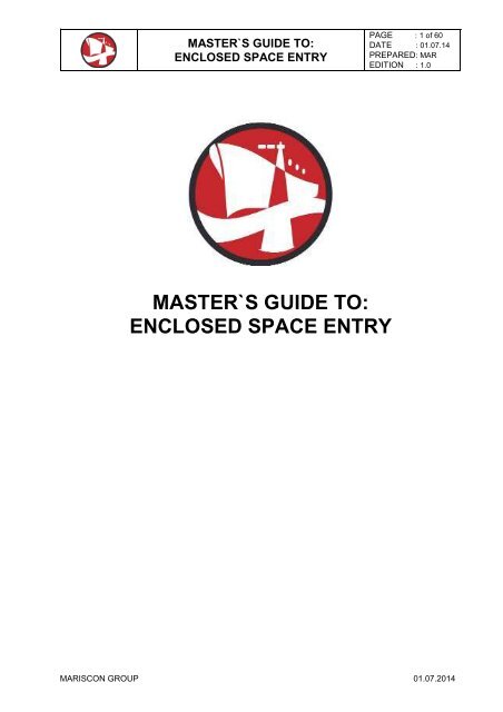 MASTER`S GUIDE TO: ENCLOSED SPACE ENTRY