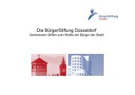 Die BürgerStiftung Düsseldorf - Stadtsparkasse Düsseldorf