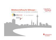 Mittelbeschaffung für Stiftungen - Gewinnen und Betreuen von ...