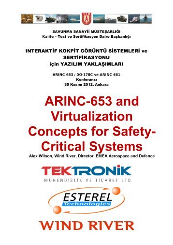 ARINC-653 and Virtualization Concepts for Safety- Critical Systems