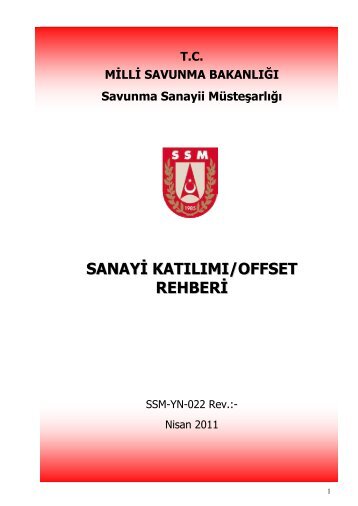 Sanayi KatÄ±lÄ±mÄ± ve Offset (SK/O) - Savunma Sanayii MÃ¼steÅarlÄ±ÄÄ±