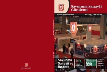 2009/1 â¢ SayÄ± : 7 â¢ ISSN - 1307 - 8380 - Savunma Sanayii MÃ¼steÅarlÄ±ÄÄ±