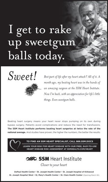 Heart Print Ads NEW - SSM Health Care St. Louis