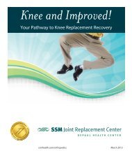 Your Pathway to Knee Replacement Recovery - SSM Health Care St ...