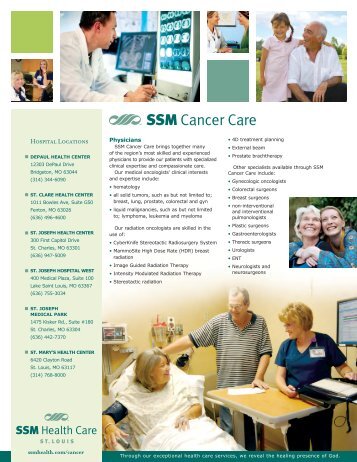 Services - SSM Health Care St. Louis